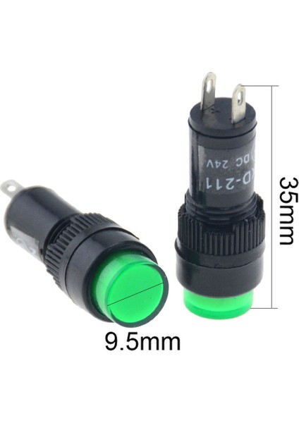 Adet NXD-211 Hiçbir Tel Anahtarı Aksesuarları LED Metal Gösterge Işığı 10MM Su Geçirmez Sinyal Lambası 12V 24V 220V Gösterge Lambası (Yurt Dışından) modelleri