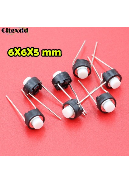 Cltgxdd 10 Adet Dokunmatik Anahtar Düğmesi 6*6*5mm Dıp 6X6X5 mm Dokunsal Inceliğini Basmalı Düğme Anahtarı Anlık Alps Beyaz Toplu (Yurt Dışından) fiyatları