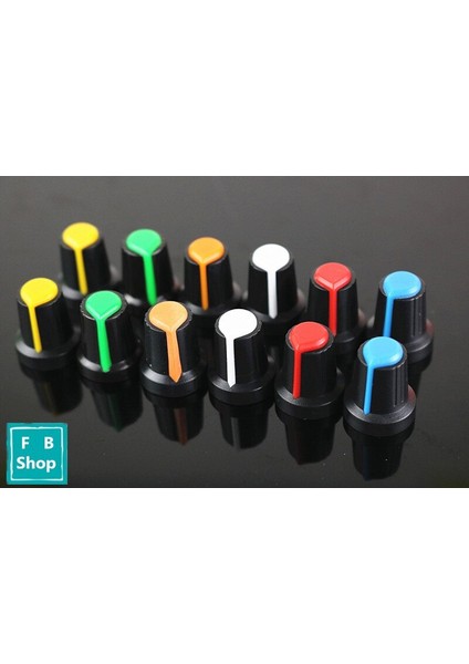 10 Adet/grup 6mm Mil Delik Çapı Plastik Dişli Tırtıllı Potansiyometre Topuzları Kapakları (Yurt Dışından)