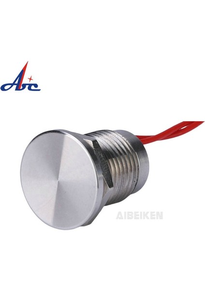 Abbeycon Paslanmaz Çelik Yok Su Geçirmez 12MM Düz Anlık IP68 Telli Piezo Anahtarı (Yurt Dışından)