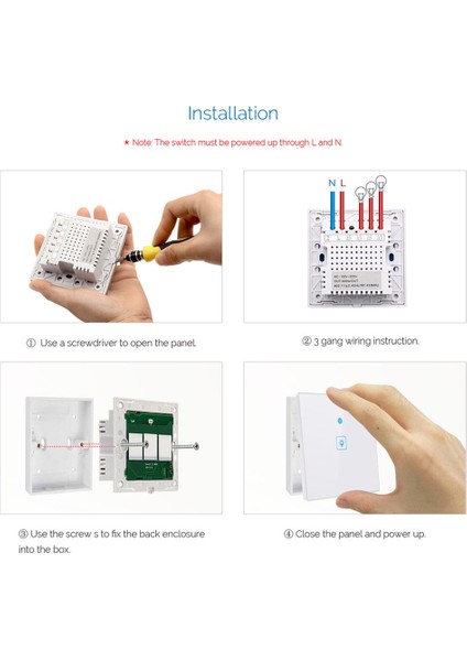 Uksmart Dokunmatik Duvar Anahtarı (Yurt Dışından) fırsatları