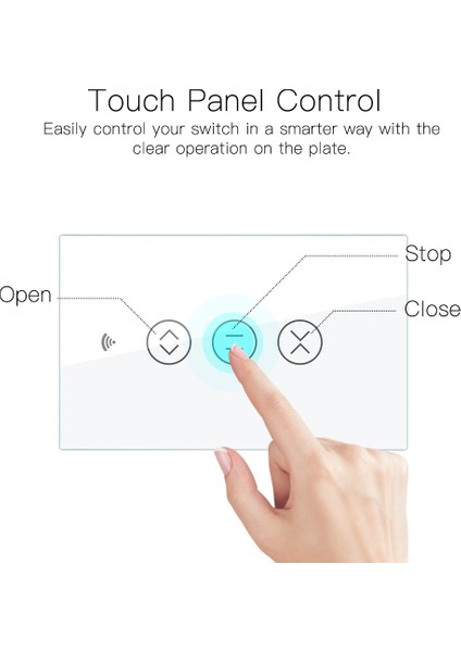 [hazır Stok] Tuya Akıllı Yaşam Wifi Perde Kör Anahtarı Wifi Akıllı Dokunmatik Anahtar Elektrik Motoru Google Home Alexa Echo Ses Kontrolü Dıy Akıllı Ev (Yurt Dışından)