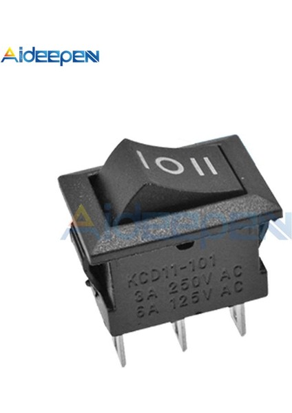 KCD11 Basmalı Düğme Anahtarı 10X15MM 2pin 3pin 3A 250V Snap-In On-Off On-Off-On Tekne Rocker Düğmesi Anahtarı Siyah Kırmızı ve Beyaz (Yurt Dışından) fırsatları