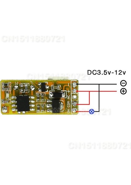 Dc 3.7V 4.5V 5V 6V 7.4V 9V 12V Rf Kapı Erişim Kontrol Sistemi Mini Küçük Hacimli Kablosuz Elektrik Kontrol Kilit Düğmesi (Yurt Dışından)