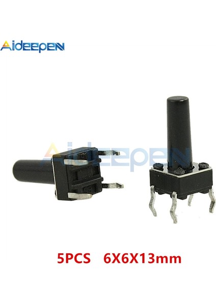 5 Adet/grup 6X6X13 4pın Mini Dokunsal Inceliğini Basmalı Düğme Anahtarı Doğrudan Plug-In Kiti Setleri Dıp Bakır Anahtar Anahtarları (Yurt Dışından)