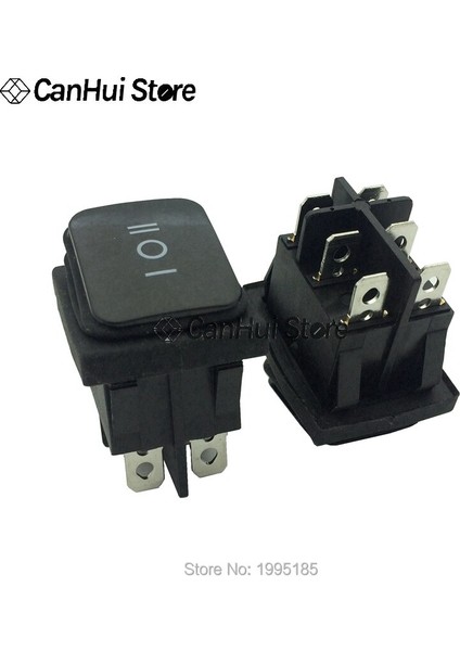 Kcd4 2 On-Off On-Off-0n 4/6 Pin Ağır Hizmet Tipi Mühürlü Su Geçirmez Oto Tekne Deniz Rocker Anahtarı LED Kırmızı/yeşil/sarı/mavi/siyah (Yurt Dışından) indirimleri