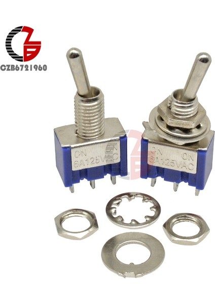 MTS-102 Geçiş Anahtarı 13*8mm-3pin Açma-Kapama Anahtarı Bakır Kontaktör 125V 6A 250V 3A (Yurt Dışından) fiyatları