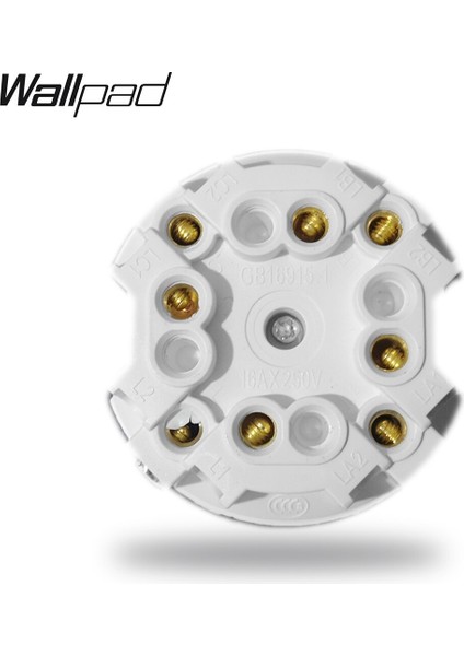 L6 4 Gang 1 Yollu Siyah Beyaz Geri Dönüş Düğmesine LED Duvar Işık Güç Anahtarı Modülü Dıy Ücretsiz Kombinasyon LED Göstergesi (Yurt Dışından) modelleri