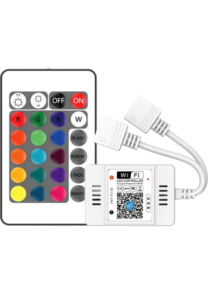 Wifi Akıllı Denetleyici Renkli 24 Tuşlu Çift Yük Rgb Işık Denetleyici ile Alexa Ses Akıllı Ev Otomasyon Modülü Güzel Malzeme ile (Yurt Dışından) fırsatları