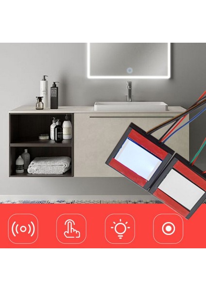 5-12V Banyo Aynası Anahtarı Dokunmatik Değiştirme Sensörü LED Işık Ayna Far Iç Dekorasyon Malzemeleri (Yurt Dışından) fırsatları