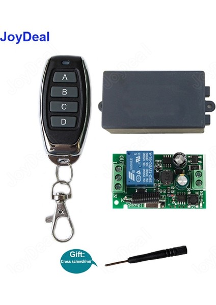 Joydeal 433 Mhz Evrensel Kablosuz Uzaktan Kumanda Anahtarı Ac 120 V 220 V 1ch Röle Alıcı Koridor Odası Ev LED Işık Lambası Anahtarı (Yurt Dışından) fiyatları