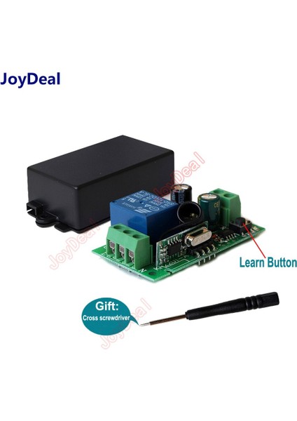 Joydeal 433 Mhz Evrensel Kablosuz Uzaktan Kumanda Anahtarı Ac 120 V 220 V 1ch Röle Alıcı Koridor Odası Ev LED Işık Lambası Anahtarı (Yurt Dışından) modelleri