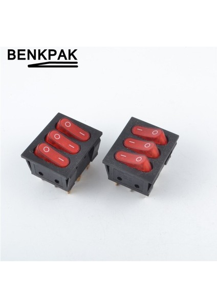 Üç Yollu Aydınlatmalı Basmalı Anahtar 9 Pimli (Yurt Dışından) fiyatları