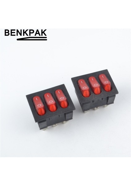 Üç Yollu Aydınlatmalı Basmalı Anahtar 9 Pimli (Yurt Dışından) modelleri