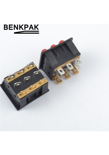 Üç Yollu Aydınlatmalı Basmalı Anahtar 9 Pimli (Yurt Dışından) fırsatları