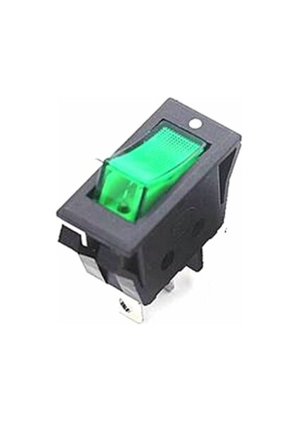 Rocker Tekne Anahtarı Spst Kırmızı Yeşil Aydınlatıcı Lamba 3 Pin 2 Pozisyon Açık/kapalı 28X13MM Snap-In Panel Montajlı 10A 250VAC/15A 125VAC (Yurt Dışından)
