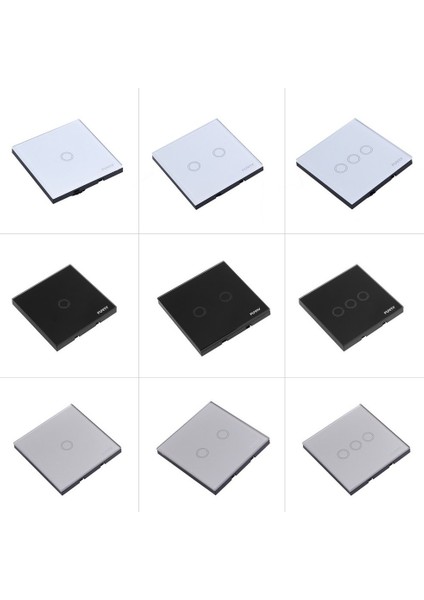 Akıllı 1/2/3 Gang Uzaktan Kumanda Cam Kristal LED Panel Duvar Işık Anahtarı Ab (Yurt Dışından) fırsatları