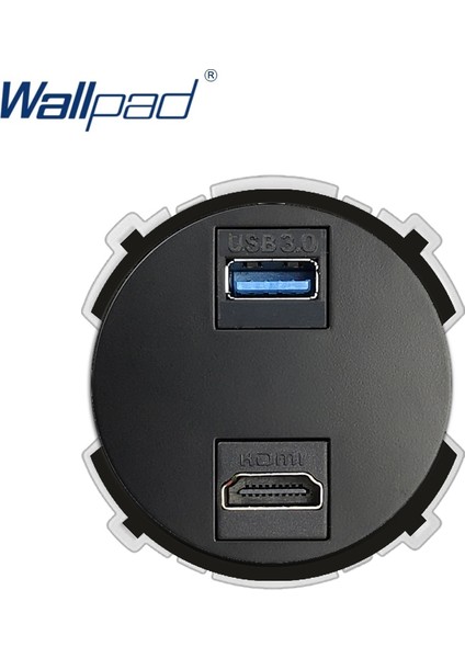 Wallpad HDMI USB 3.0 Duvar Soketi Fonksiyon Tuşu Yalnızca Veri Iletimi Için Ücretsiz Kombinasyon (Yurt Dışından)