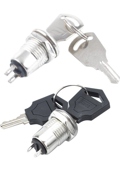 Yeni Elektronik Anahtar Anahtarı Açık Kapalı Kilit Anahtarı Telefon Kilidi Güvenlik Güç Anahtarı Boru Şeklindeki Terminaller + 2 Tuşları 2 Pozisyon 12MM (Yurt Dışından) fiyatları