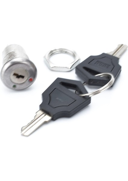 Yeni Elektronik Anahtar Anahtarı Açık Kapalı Kilit Anahtarı Telefon Kilidi Güvenlik Güç Anahtarı Boru Şeklindeki Terminaller + 2 Tuşları 2 Pozisyon 12MM (Yurt Dışından) modelleri