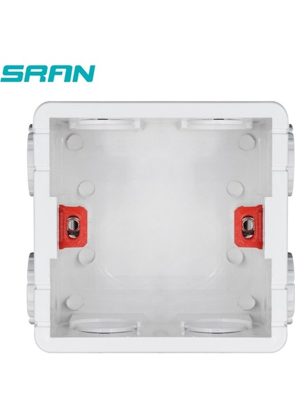 Sran Ayarlanabilir Montaj Kutusu Dahili Kaset 86MM*83MM*50MM 86 Tipi Anahtar ve Soket Için Beyaz/kırmızı Kablo Arka Kutusu (Yurt Dışından) fiyatları