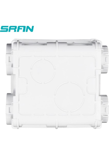 Sran Ayarlanabilir Montaj Kutusu Dahili Kaset 86MM*83MM*50MM 86 Tipi Anahtar ve Soket Için Beyaz/kırmızı Kablo Arka Kutusu (Yurt Dışından) modelleri