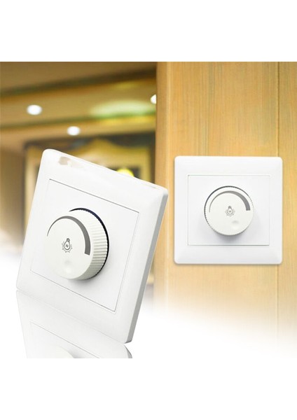 Ingıltere Dönen Triyak LED Dimmer Anahtarı Duvar Soketi Işık Lambası 100 W 220 ~ 250 V Gizli Dimmer Anahtarı Aydınlatma Yedek Parçaları (Yurt Dışından) modelleri
