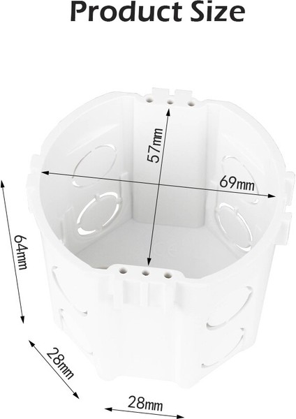 Minitiger Sıcak Satış 73*62 mm Ab Avrupa Standardı Kaset Evrensel Duvar Montaj Kutusu Duvar Anahtarı ve Soket Arka Kutusu Pop (Yurt Dışından) modelleri