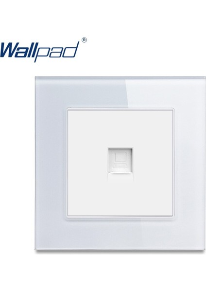 Veri Soketi Wallpad Lüks Temperli Cam 110 V-250 V Ab Ingıltere Standart Veri Internet RJ45 Jack Duvar Soket Bağlantı Noktası Çıkışı (Yurt Dışından)