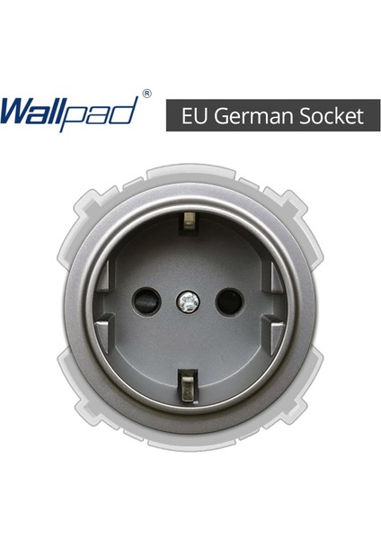 Wallpad Gümüş Duvar Işık Anahtarı LED Göstergesi Duvar Prizi Elektrik Çıkışı Fonksiyon Tuşu Sadece Dıy Ücretsiz Kombinasyon (Yurt Dışından)