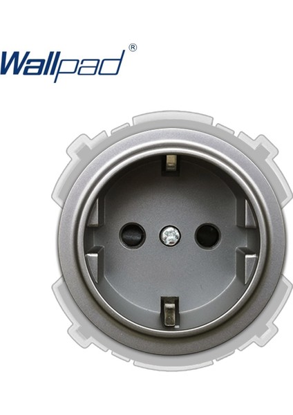 Wallpad Gümüş Duvar Işık Anahtarı LED Göstergesi Duvar Prizi Elektrik Çıkışı Fonksiyon Tuşu Sadece Dıy Ücretsiz Kombinasyon (Yurt Dışından) fırsatları