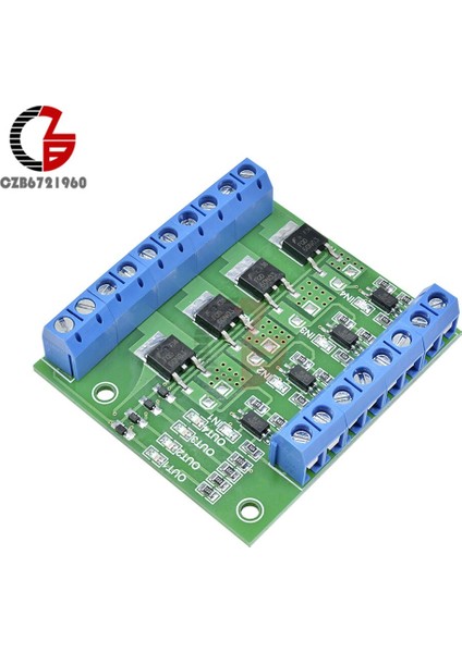 Mos Fet 4 Kanal Darbe Tetik Anahtarı Denetleyici Kurulu Pwm Optocoupler Opto Izolatör Sürücü Kartı Motor LED Işık Için (Yurt Dışından)
