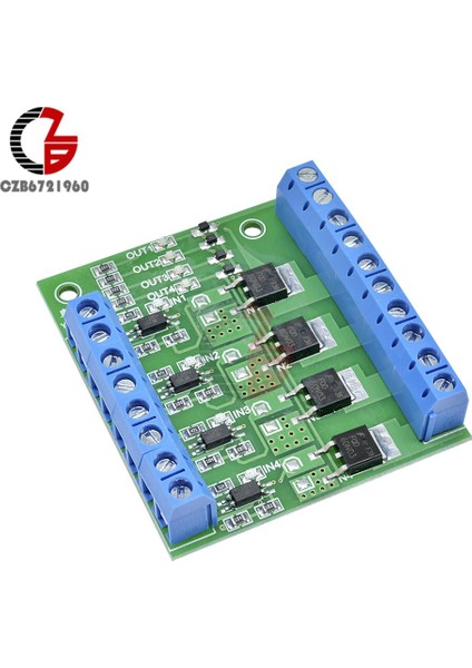 Mos Fet 4 Kanal Darbe Tetik Anahtarı Denetleyici Kurulu Pwm Optocoupler Opto Izolatör Sürücü Kartı Motor LED Işık Için (Yurt Dışından) fırsatları