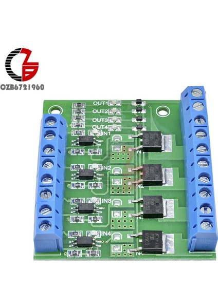 Mos Fet 4 Kanal Darbe Tetik Anahtarı Denetleyici Kurulu Pwm Optocoupler Opto Izolatör Sürücü Kartı Motor LED Işık Için (Yurt Dışından) indirimleri