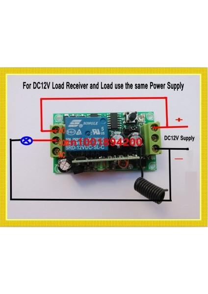 Dc 12 V 1 Ch Röle Alıcı Kablosuz Uzaktan Kumanda Anahtarı 315/433.92 Rf Frekans Rx Öğrenme Anlık Geçiş Kalıcı (Yurt Dışından) fırsatları