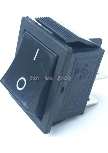 Mandallama Basmalı Anahtar Güç Anahtarı I/o 4 Pimli Işık 16A 250VAC 20A 125VAC Kcd4 (Yurt Dışından)