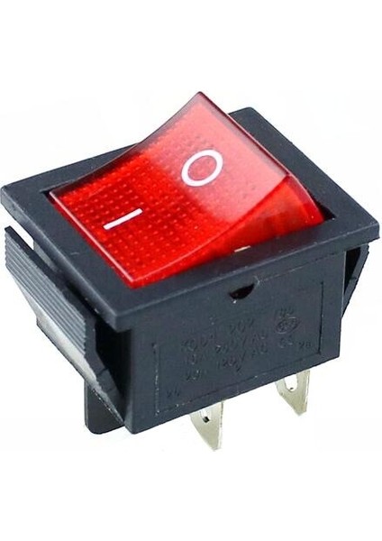 Mandallama Basmalı Anahtar Güç Anahtarı I/o 4 Pimli Işık 16A 250VAC 20A 125VAC Kcd4 (Yurt Dışından) modelleri