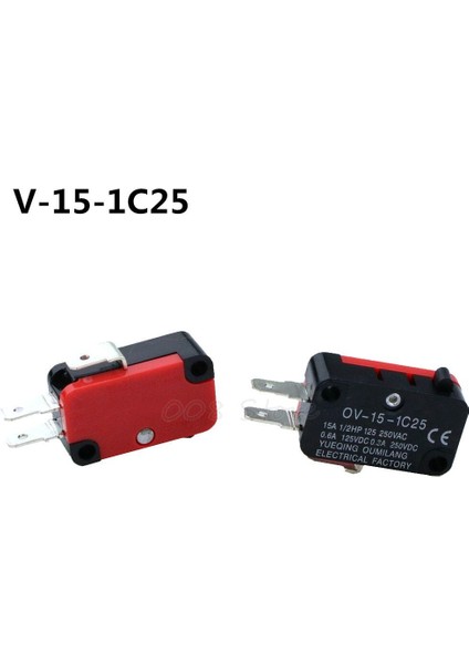 5 Adet Ty Limit Anahtarı V-15-1C25 Makaralı Kol Snap Action 250V 16A #S018Y# Yüksek Kaliteli (Yurt Dışından)