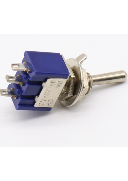 Terfi! 5 Adet Ac On-On Spdt 2 Pozisyon Mandallı Geçiş Anahtarı 6A 125V (Yurt Dışından)