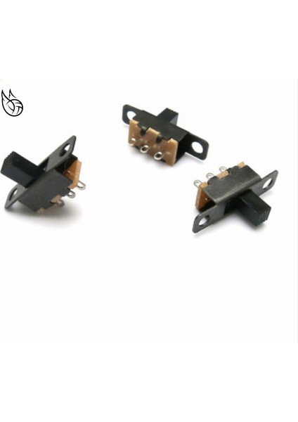 Sıcak 20 Adet 5 V 0.3A Mini Boyutu Siyah Spdt Slayt Anahtarı Küçük Dıy Güç Için SS-12F15 (Yurt Dışından)