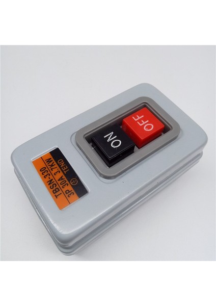 Basma Düğmesi Güç Anahtarı Üç Fazlı Güç Kontrol Başlatma Anahtarı Ac 380V 10A/15A/30A 3p 1.5/2.2/3.7kw TBSN-310 TBSN-315 TBSN-330 (Yurt Dışından)