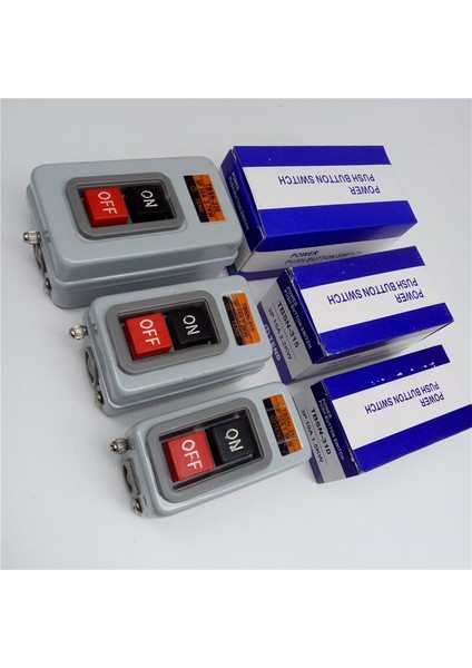 Basma Düğmesi Güç Anahtarı Üç Fazlı Güç Kontrol Başlatma Anahtarı Ac 380V 10A/15A/30A 3p 1.5/2.2/3.7kw TBSN-310 TBSN-315 TBSN-330 (Yurt Dışından) fırsatları