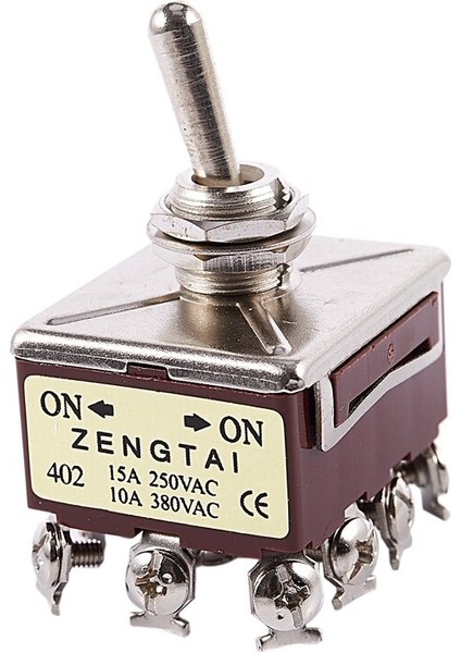 Ac 15A/250V 10A/380V 12 Vidalı Terminal Açık/açık 4pdt Geçiş Anahtarı (Yurt Dışından) fiyatları