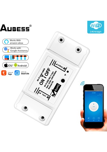 Yeni Dıy Wifi Akıllı Işık Anahtarı Tuya/akıllı Yaşam Uygulaması Kablosuz Uzaktan Kumanda Alexa Google Home ile Çalışmak 2021 (Yurt Dışından)