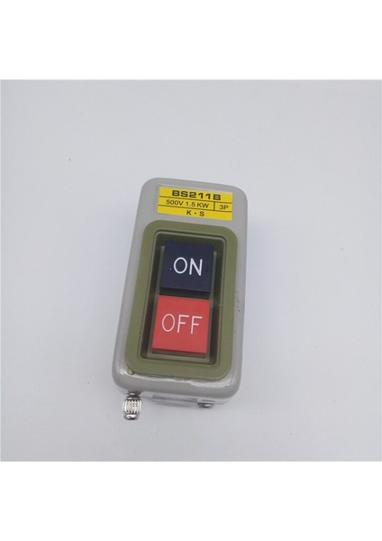 Güç Kontrol Düğmesi Anahtarı Üç Fazlı Motor Başlatma Düğmesi ve Basın Anahtarı BS211B/216B/230B 1.5/2.2/3.7kw (Yurt Dışından)