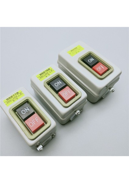 Güç Kontrol Düğmesi Anahtarı Üç Fazlı Motor Başlatma Düğmesi ve Basın Anahtarı BS211B/216B/230B 1.5/2.2/3.7kw (Yurt Dışından) fiyatları