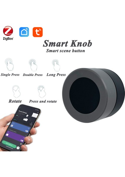 Tuya Zigbee Akıllı Düğme Kablosuz Sahne Anahtarı Düğmesi Denetleyici Akülü Otomasyon Senaryosu Tuya Cihazlarıyla Çalışmak (Yurt Dışından) fiyatları
