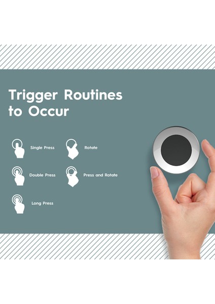 Tuya Zigbee Akıllı Düğme Kablosuz Sahne Anahtarı Düğmesi Denetleyici Akülü Otomasyon Senaryosu Tuya Cihazlarıyla Çalışmak (Yurt Dışından) fırsatları