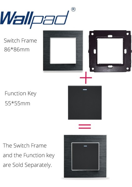 L6 Dıy Panel Fırçalanmış Alüminyum Duvar Anahtarı Priz Ingıltere Ab Evrensel Metal Plaka Ücretsiz Kombinasyonu, 86*86MM (Yurt Dışından) fırsatları
