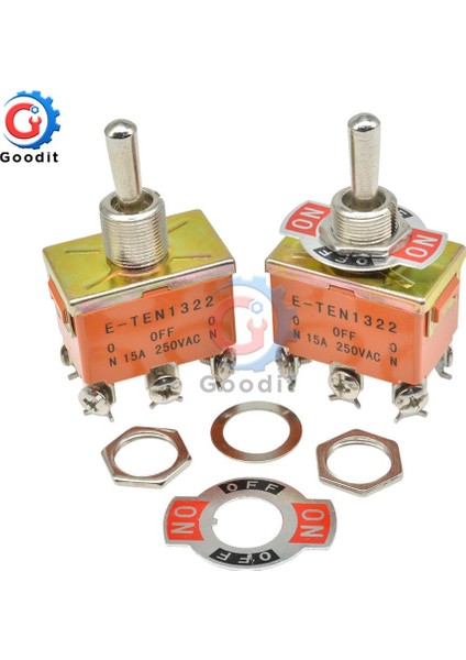 TEN1021 1122 1121 Geçiş Anahtarları Ac 250 V 15A Dpdt Mini Geçiş Anahtarı 12MM Delik Bakır Kontak Külbütör Düğmesi Anahtarı 31*19.8 mm (Yurt Dışından) indirimleri